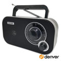 Rádio Fm Portátil Preto Denver - Tauu,pt
