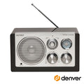 Rádio Am/Fm/Aux Portátil Branco Denver - Tauu.pt