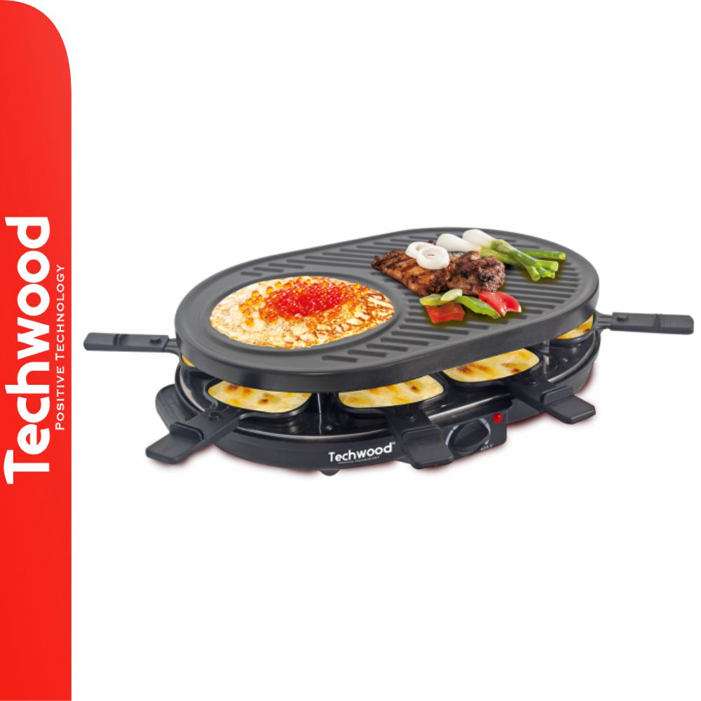 Grelhador Raclette 8 Pessoas 1400W Techwood - Tauu.pt