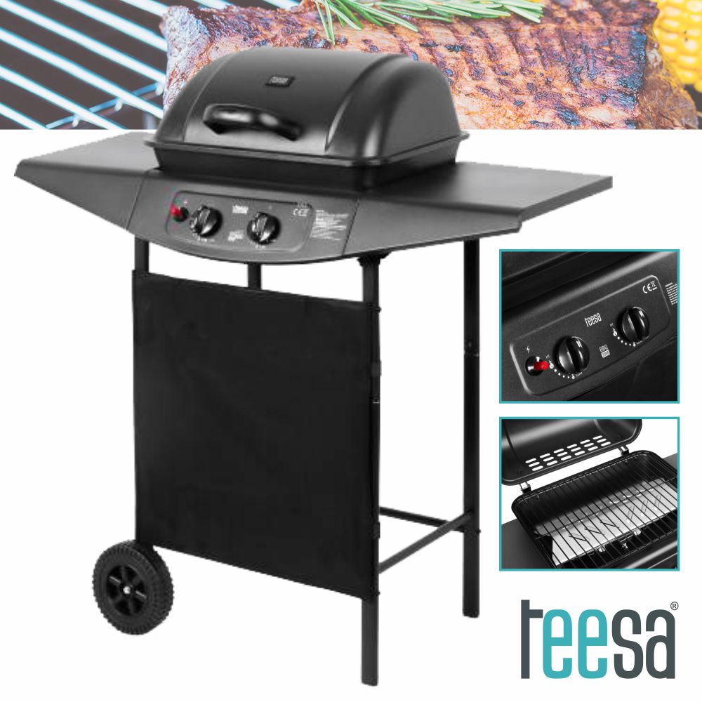 Grelhador Gás Móvel P/ Churrasco Teesa - Tauu.pt