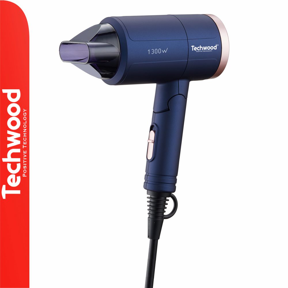 Secador De Cabelo 1300W Azul Techwood - Tauu.pt