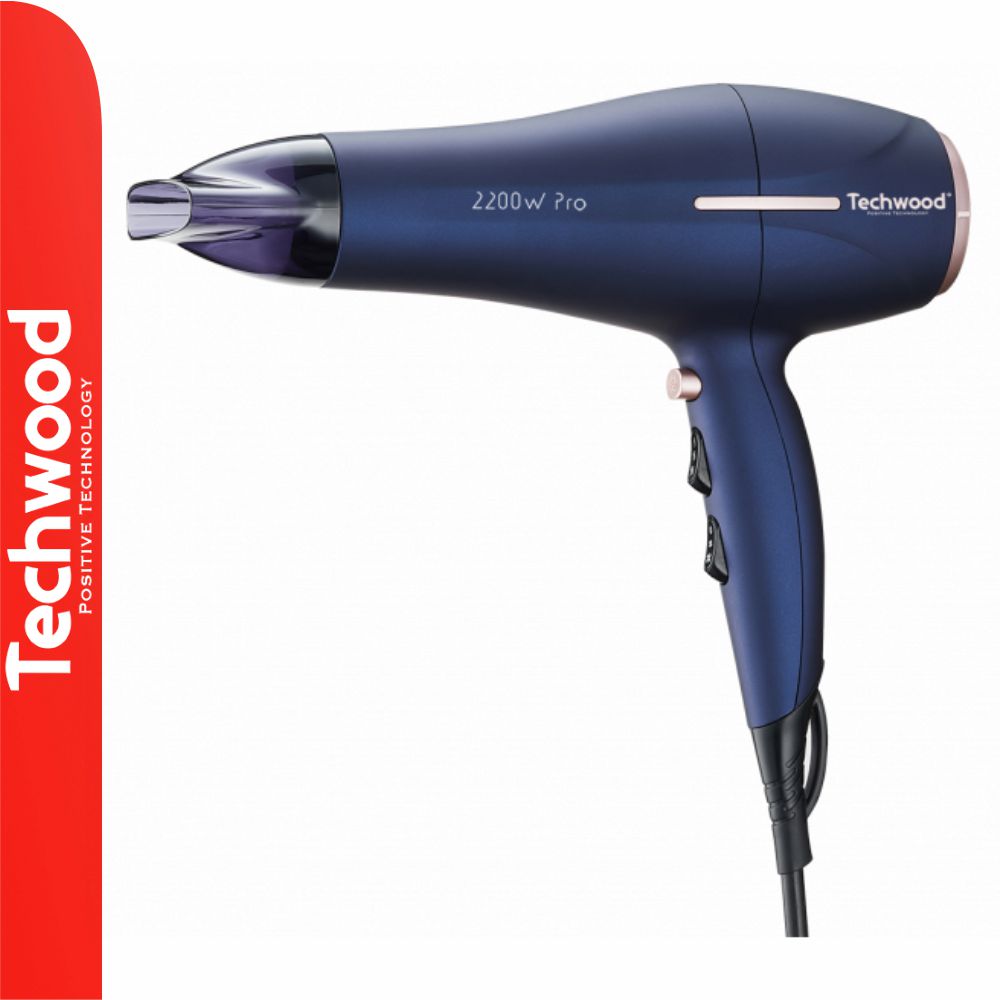 Secador De Cabelo 2200W Azul Techwood - Tauu.pt