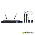 Central Uhf Profissional S/ Fios 4 Canais Citronic - Tauu.pt