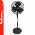 Ventoinha De Pé Preto Ø40Cm 40W Techwood - Tauu.pt