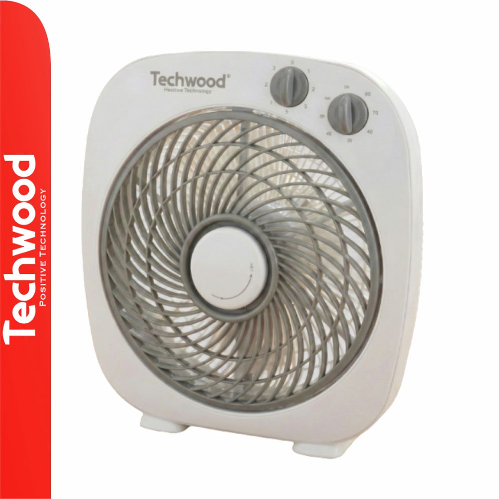 Ventoinha Ø30Cm 45W C/ Temporizador Branco Techwood - Tauu.pt