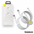 Conjunto 2 Cabos Usb-A / Usb-C Macho Pd 1,5M Baseus - Tauu,pt