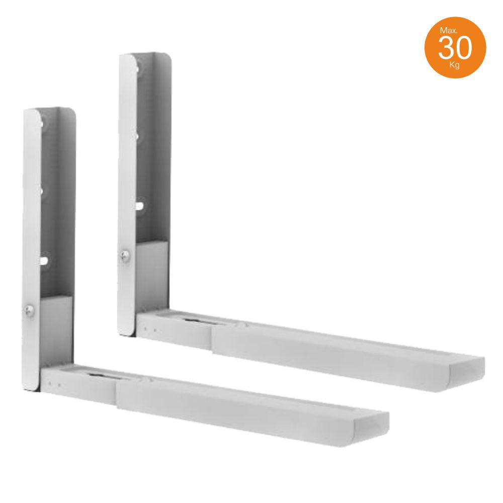 Suporte Microondas 285-425Mm 30Kg Branco - Tauu.pt