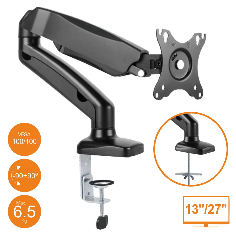 Suporte Lcd/Led Articulado De Mesa 13"27" -45º/+90º - Tauu.pt