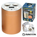 Adaptador C/ 2 Ficha Isqueiro/ 2 Usb 5V 3,1A Manta - Tauu,pt