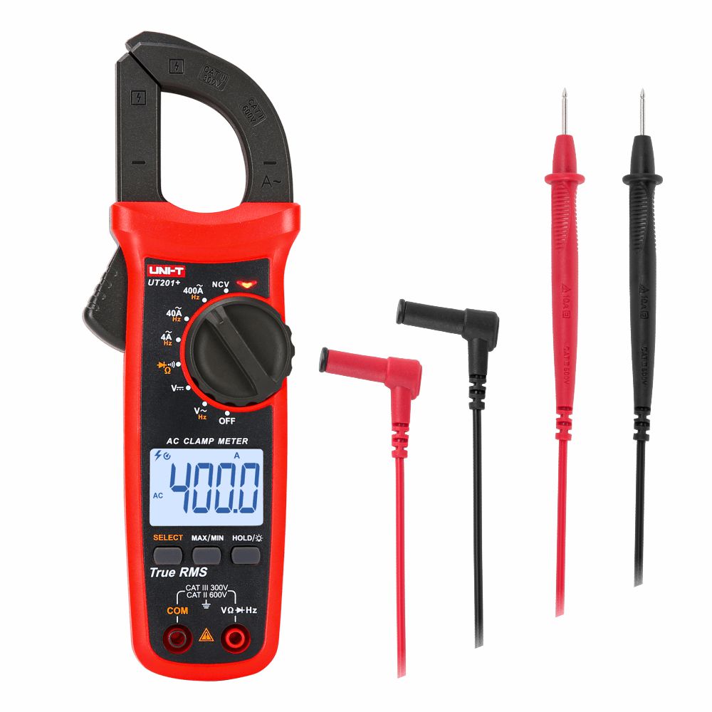 Pinça Amperimétrica Digital 400A 600V Auto-Range Ncv Uni-T - Tauu.pt