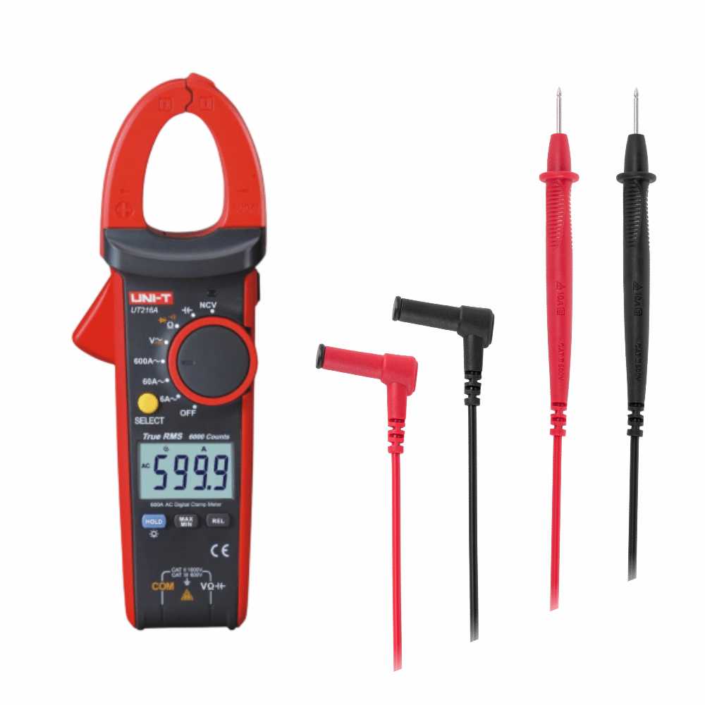 Pinça Amperimétrica Digital 750A 1000V 60Mohm True Rms Uni-T - Tauu.pt