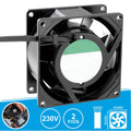 Ventoinha 230V 80X80X38Mm 2 Fios - Tauu.pt