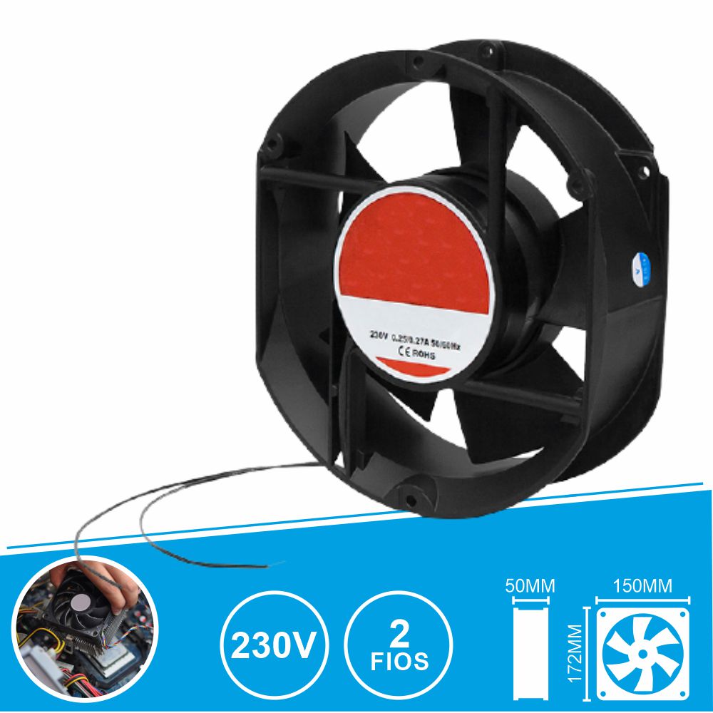 Ventoinha 230V 172X150X50Mm 2 Fios - Tauu,pt