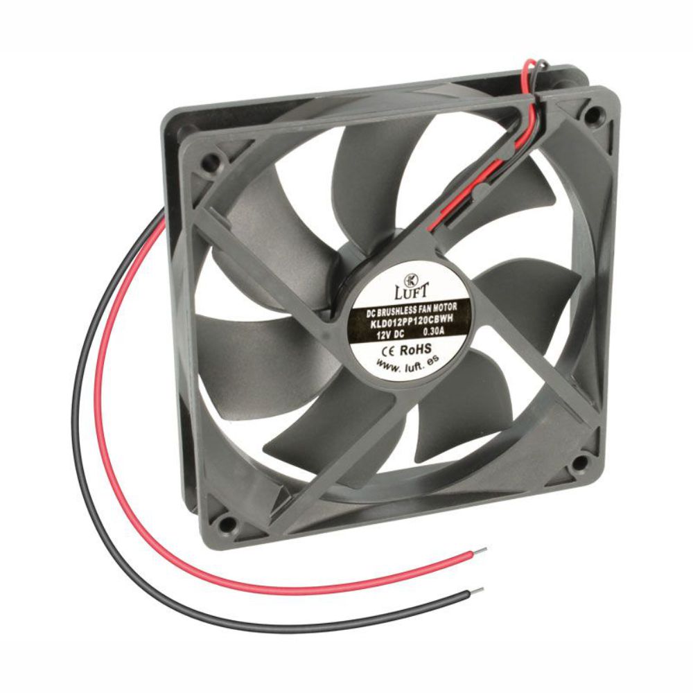 Ventoinha 12V 120X120X25Mm 2 Fios Kld012Pp120Cbwh Luft - Tauu.pt