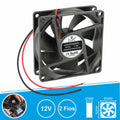 Ventoinha 12V 80X80X25Mm 2 Fios Kld012Pp080Cbwh Luft - Tauu,pt