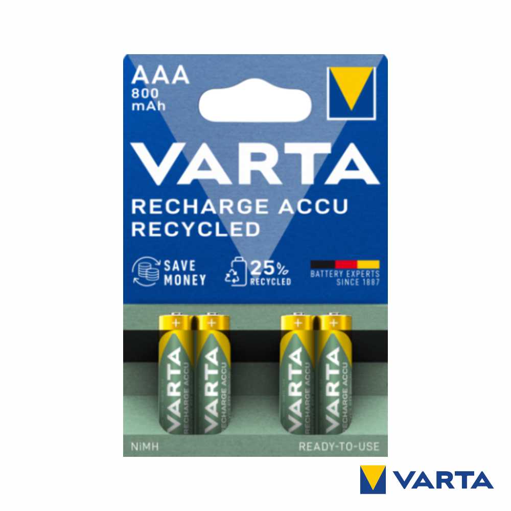 Pilha Recarregável Aaa 1.2V 800Mah 4X Blister Varta - Tauu.pt