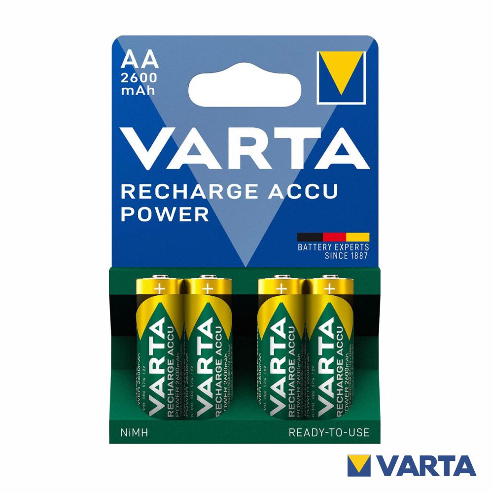 Pilha Recarregável Aa 1.2V 2600Ma 4X Blister Varta - Tauu.pt