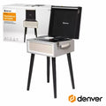 Gira-Discos Bluetooth Usb/Mp3 Vintage 2X3W Denver - Tauu,pt