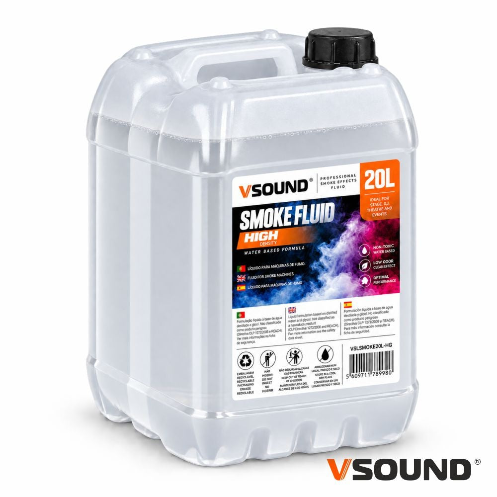 Líquido De Fumos Profissional Alta Densidade 20L Vsound - Tauu.pt