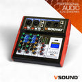 Mesa De Mistura 4 Canais C/ Bt/Lcd/Usb/Pc/Phantom  Vsound - Tauu.pt