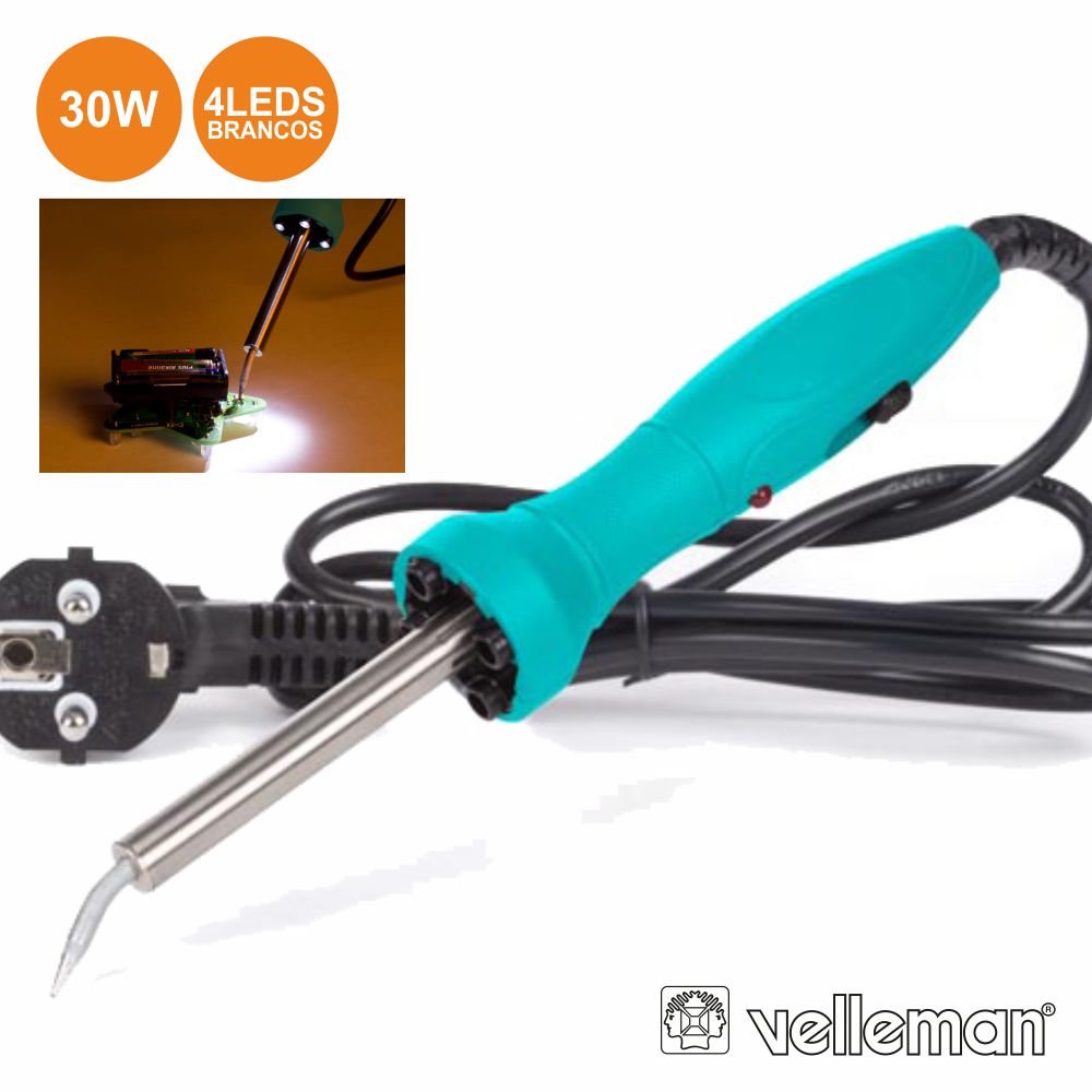 Ferro De Soldar De Alta Qualidade De 30W 230Vac C/ 4 Leds - Tauu.pt