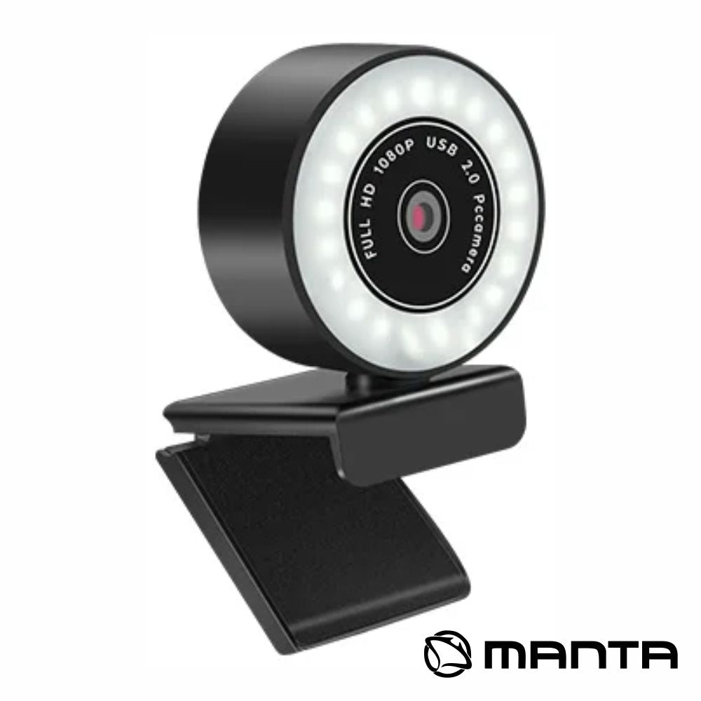 Webcam 1920X1080 C/ Microfone E Luz Led Manta - Tauu,pt