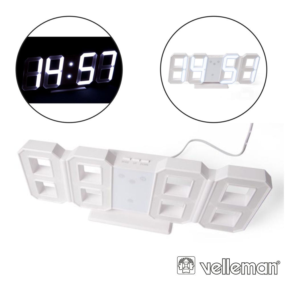 Relógio Led De Parede Ou Base Velleman - Tauu.pt