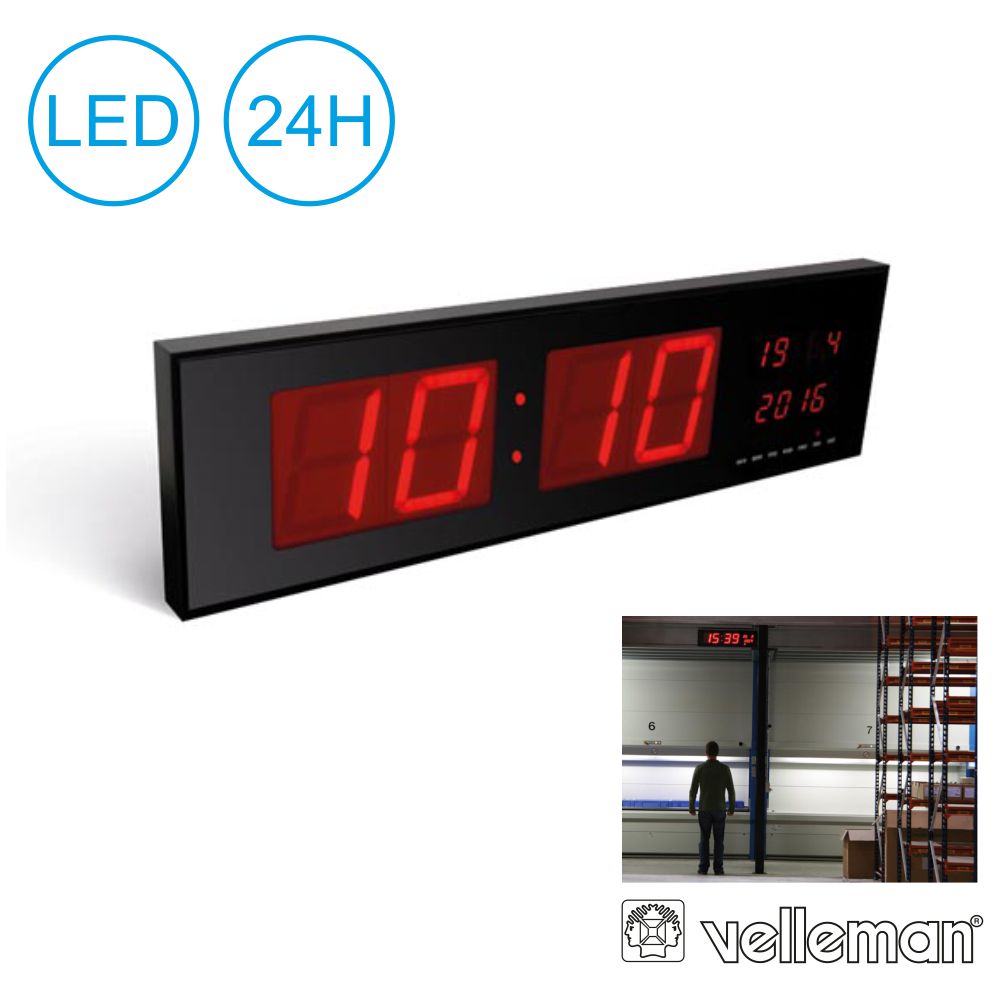 Relógio Led De Parede Velleman - Tauu.pt