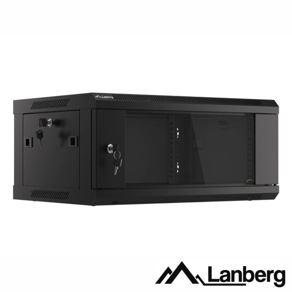 Armário Bastidor Parede (Rack) 19" 60Cm 4U Lanberg - Tauu.pt