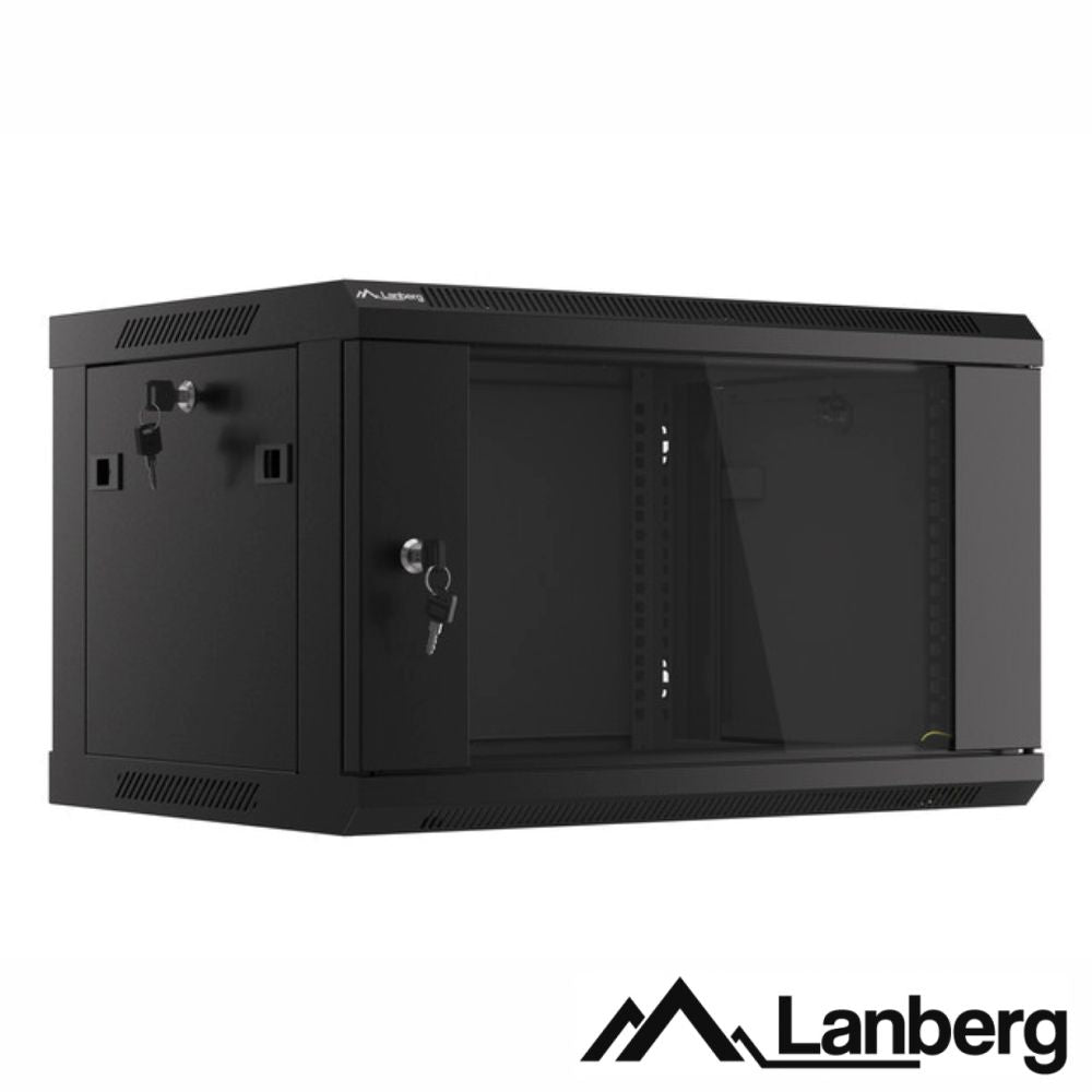 Armário Bastidor Parede (Rack) 19" 60Cm 6U Lanberg - Tauu.pt