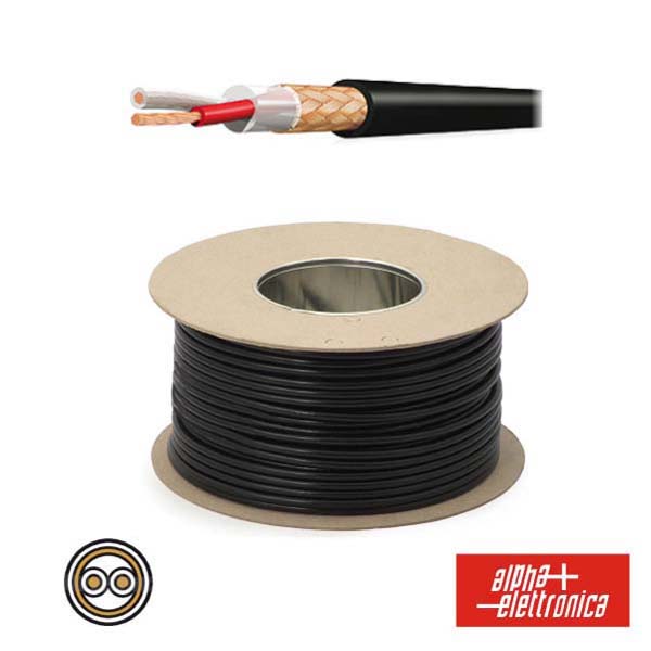 Cabo Eletronica 2 Condutores + Malha 2X0.50 °5.3 Preto - Tauu.pt