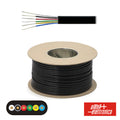 Cabo Telefone 6 Condutores 6X0.14Mm Dim 6.9X2.55 Preto - Tauu.pt