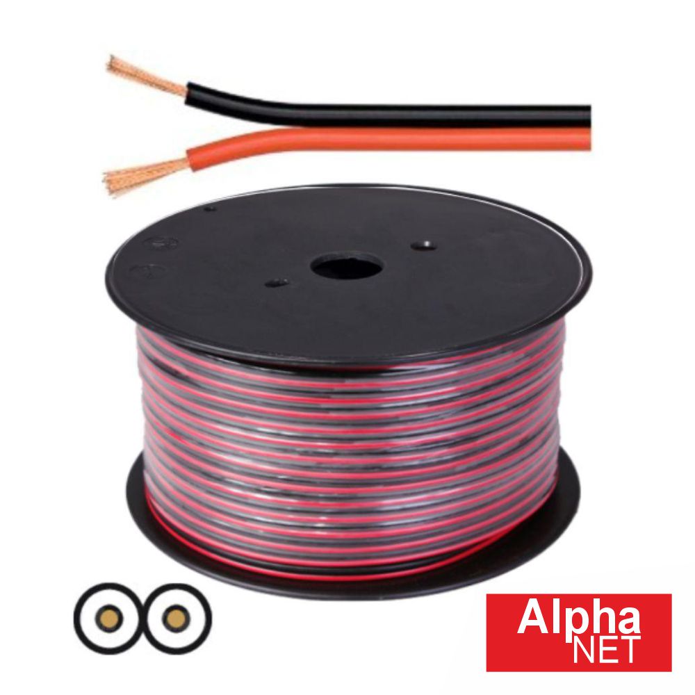 Cabo Coluna 2X0,75Mm Cobre Puro Preto/Vermelho Alphanet - Tauu,pt