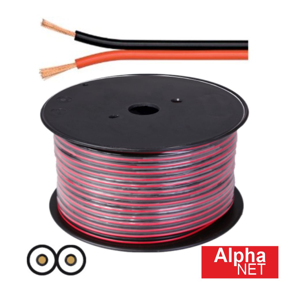 Cabo Coluna 2X1,00Mm Preto/Vermelho Alphanet - Tauu,pt