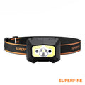 Lanterna De Cabeça C/ Sensor Mov, 5W 338Lm Ip44 Superfire - Tauu,pt