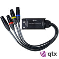 Adaptador Fêmea Dmx Rj45 Fêmea / 4X Xlr 3P Macho Qtx - Tauu.pt