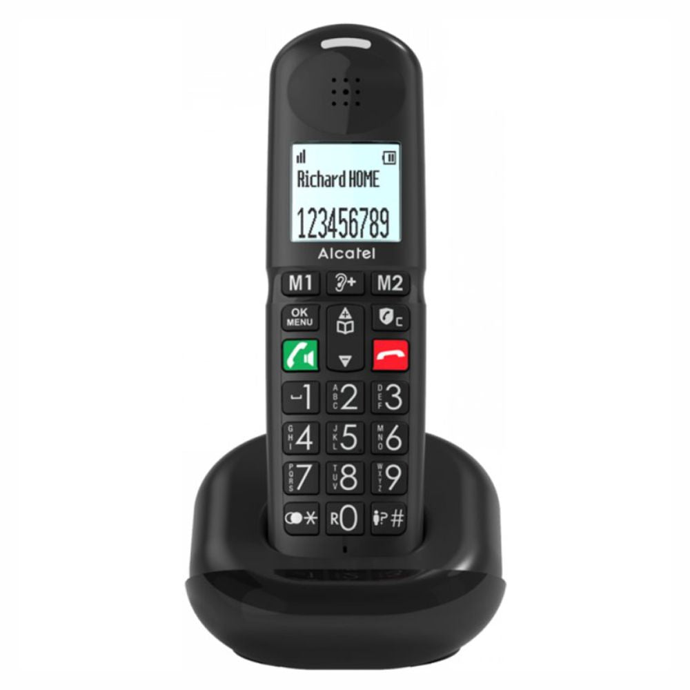 Telefone S/ Fios Preto Alcatel - Tauu.pt