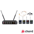 Central De Microfones Uhf S/ Fios 4 Canais Chord - Tauu.pt