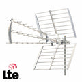 Antena Tdt Exterior Uhf 43 Elementos 18Db Filtro Lte 5G - Tauu,pt