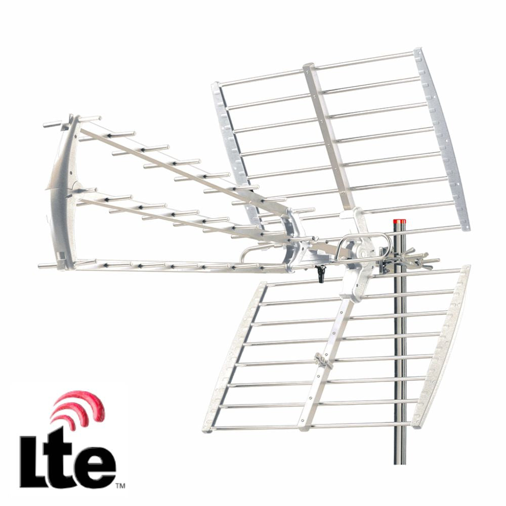 Antena Tdt Exterior Uhf 43 Elementos 18Db Filtro Lte 5G - Tauu,pt