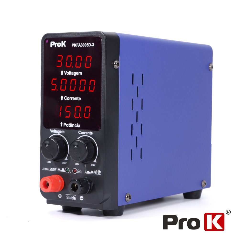 Fonte De Alimentação Digital 150W 0-30V / 0-5A Prok - Tauu,pt