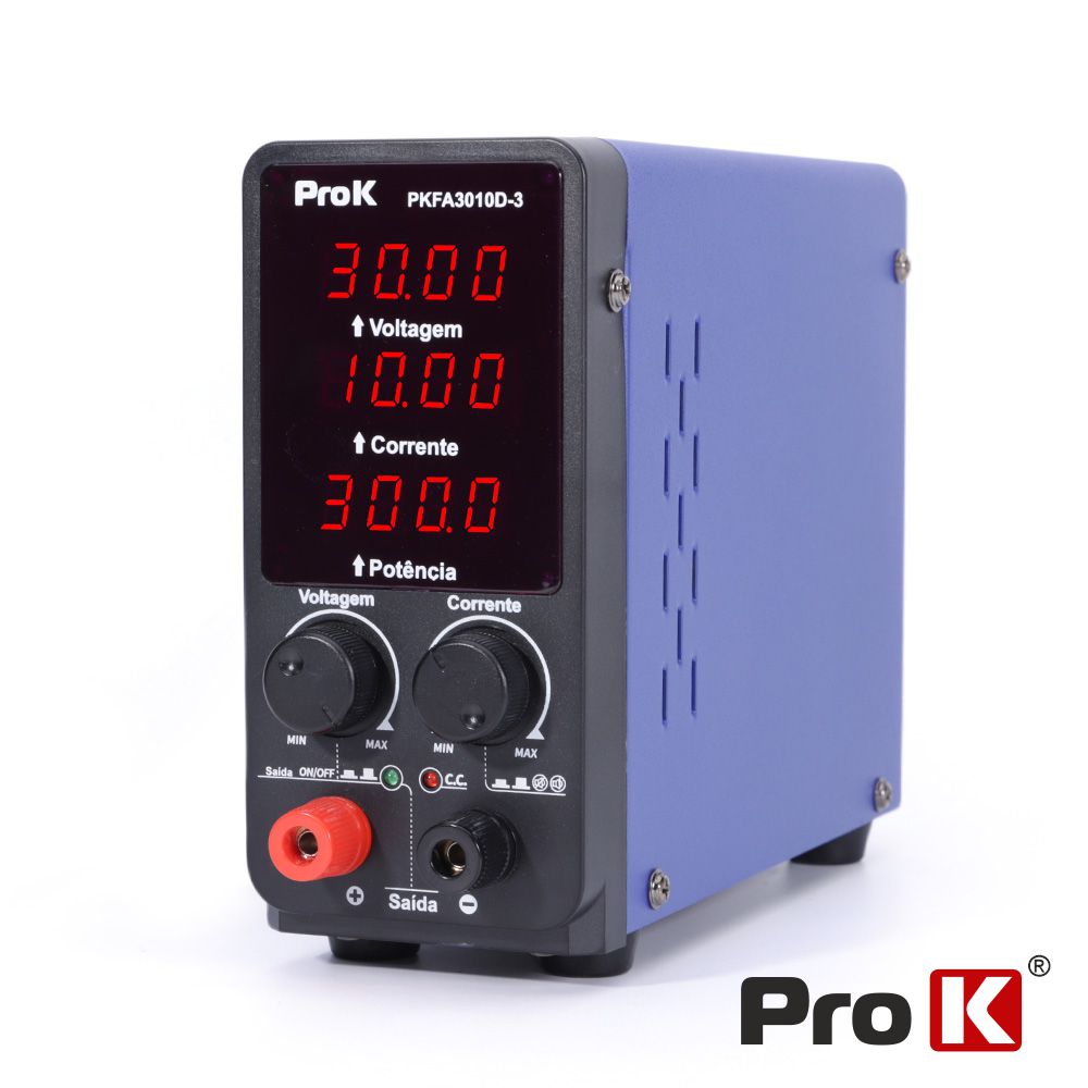 Fonte De Alimentação Digital 300W 0-30V / 0-10A Prok - Tauu,pt