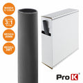 Tubo Manga Termoretráctil C/ Cola 9,0Mm 3M Preto Prok - Tauu,pt
