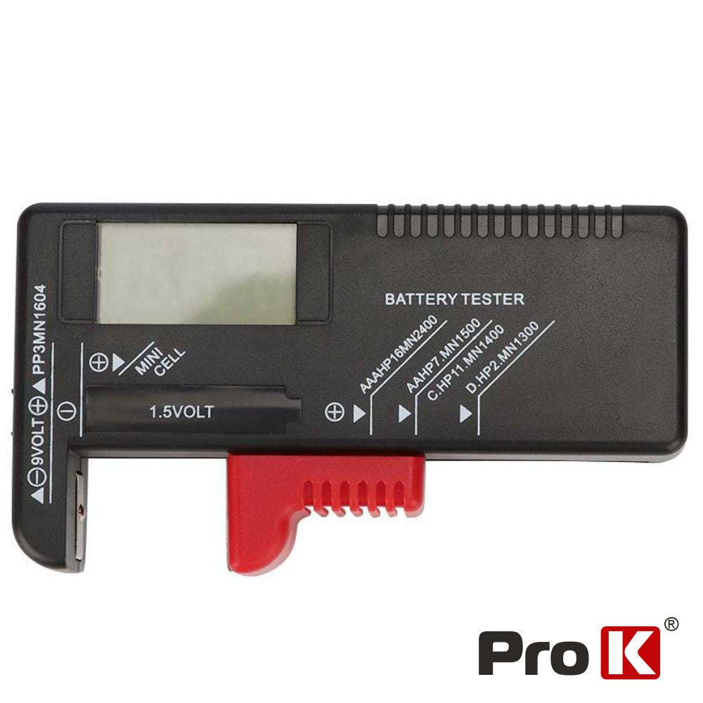 Testador De Baterias Universal Aa/Aaa/C/D/9V/1,5V Prok - Tauu,pt